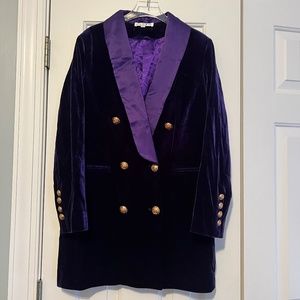 Kate Hewko : Purple Velvet Blazer